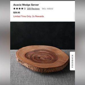 Rustic server and wedding/party decor